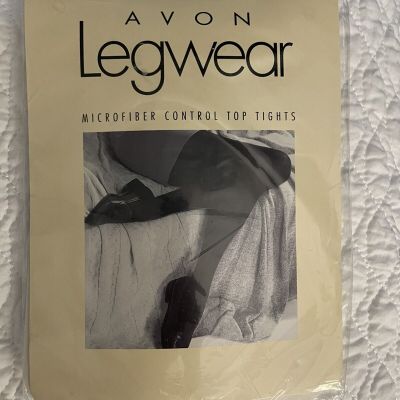 VTG Avon Legwear Microfiber Control Top Tights Black Size C